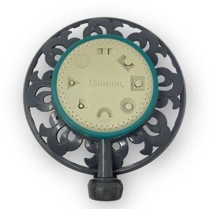 Gilmour 8 Pattern Stationary Sprinkler Heavy Duty Gardening Lawn Care Ring Base